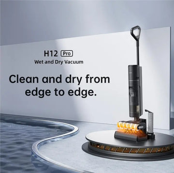 H12 PRO Cordless Wet & Dry Vacuum Cleaner | Smart Mop & One-Step Edge-to-Edge Cleaning with Hot Air Drying
